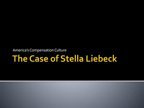 The case of Stella Liebeck | PPT