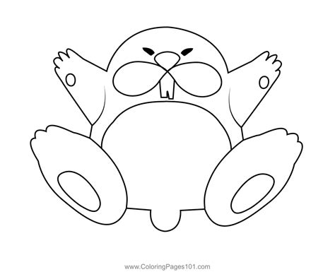 Monty Mole Mario Kart Coloring Page for Kids - Free Mario Kart ...