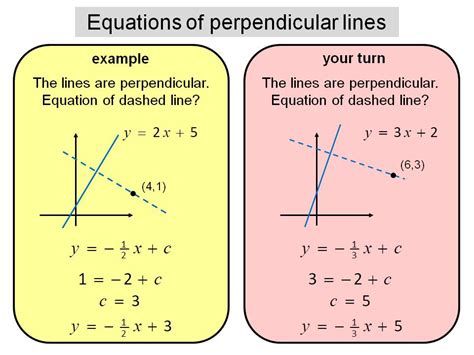 Perpendicular Lines Examples