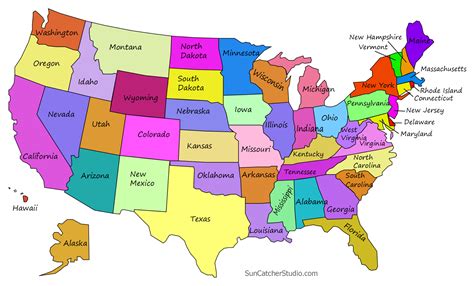 usa-map-states-color-names - projectRock