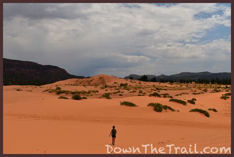 Hiking Trails at Coral Pink Sand Dunes State Park, Utah - Map