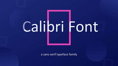 Calibri Font Free Download