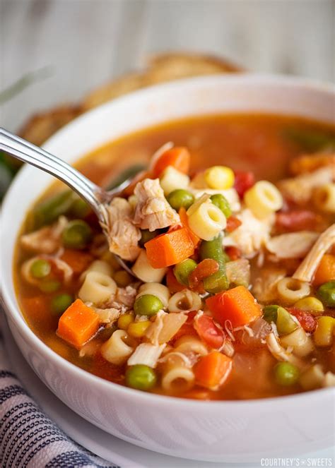 Chicken Vegetable Soup - Courtney's Sweets