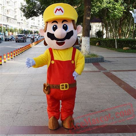 Super Mario Mascot Costume for Adults