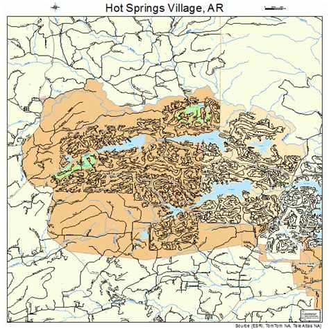 Hot Springs Village Arkansas Street Map 0533482