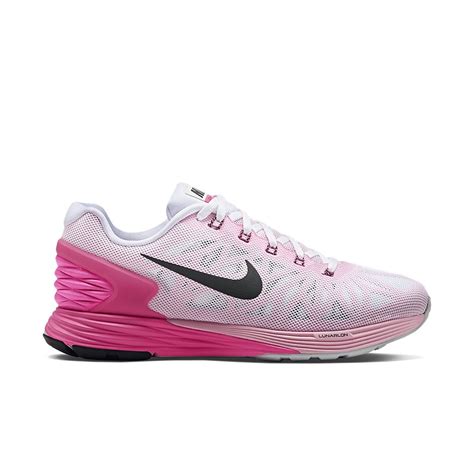 Nike - Nike Women's Lunarglide 6 Athletic Running Shoes White/Pink ...