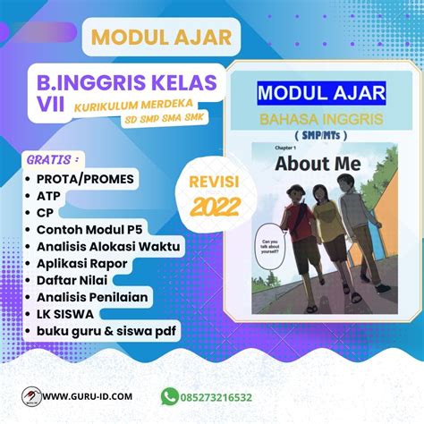 Modul Ajar Bahasa Inggris Kurikulum Merdeka - Bapak Guru