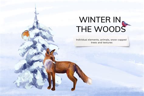 Winter woodland animals | Photoshop Graphics ~ Creative Market