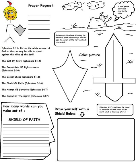 Armor Of God Crafts For Kids Free Printable