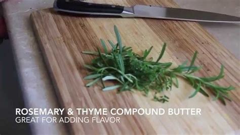 Rosemary & Thyme Compound Butter- TheGardenGates.com | Compound butter ...