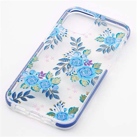 Navy Blue Floral Phone Case - Fits iPhone 12/12 Pro | Claire's US