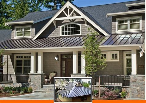 Metal roof colors for gray house and different colors metal roofing ...