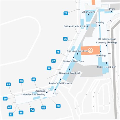 Montreal Trudeau Airport Map | YUL Terminal Guide