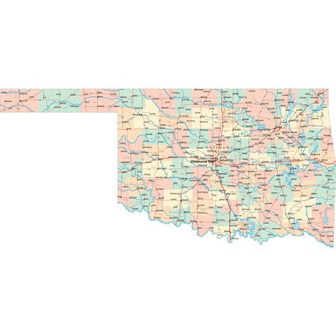 Oklahoma Road Map - OK Road Map - Oklahoma Highway Map