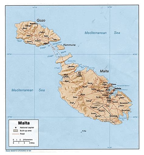 Detailed Political Map Of Malta Ezilon Maps | Images and Photos finder