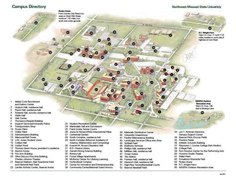 Missouri State University Campus Map - Large World Map