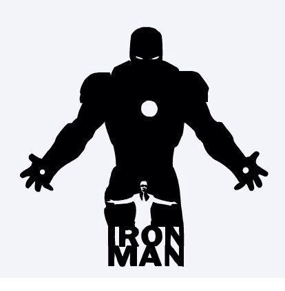 Iron Man Silhouette Vector at Vectorified.com | Collection of Iron Man ...