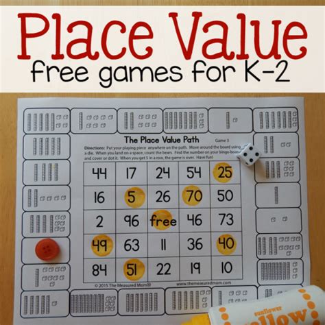 Free place value games for K-2 - The Measured Mom