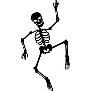 Silhouette Design Store - View Design #4832: dancing skeleton