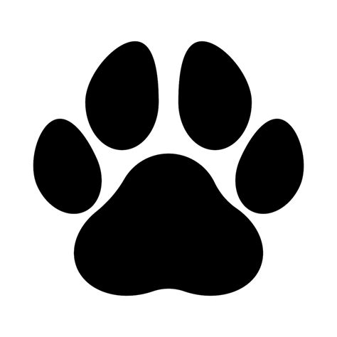 Paw Prints Bold Line and Silhouette Paw Dog SVG Paw Cat - Etsy