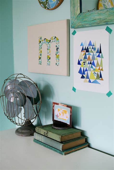 DIY Embroidered Monogram Wall Art