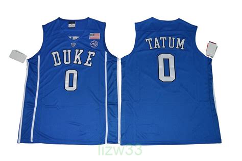 2019 2017 NCAA Duke Jersey #0 Jayson Tatum #1 Harry Giles Jersey 100% ...