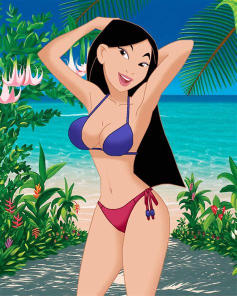 Mulan in a bikini by carlshocker | Mulan, Disney girls, Jessie toy story