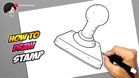 How to draw Stamp - YouTube