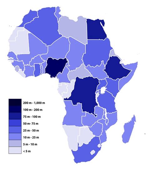 List Of African Countries By Population Density - Templates Printable Free