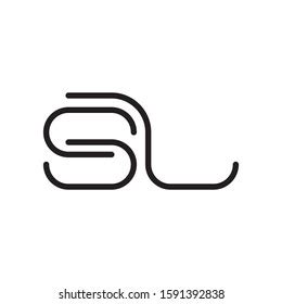 Sl Logo Template Vector Icon Design Stock Vector (Royalty Free ...