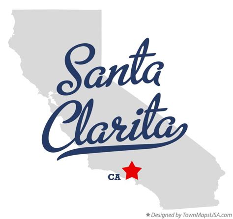 Map of Santa Clarita, CA, California