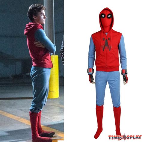 Spider-Man Homecoming Tom Holland Spiderman Outfits Cosplay Costume ...