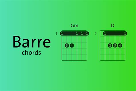 Barre chords - Four basic chord shapes to get you started - Chordify