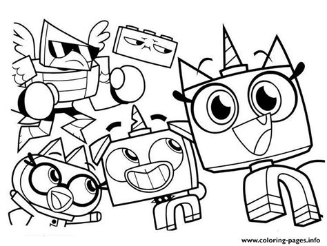 Unikitty And Friends Coloring page Printable