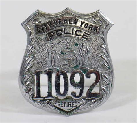 VINTAGE NEW YORK POLICE BADGE