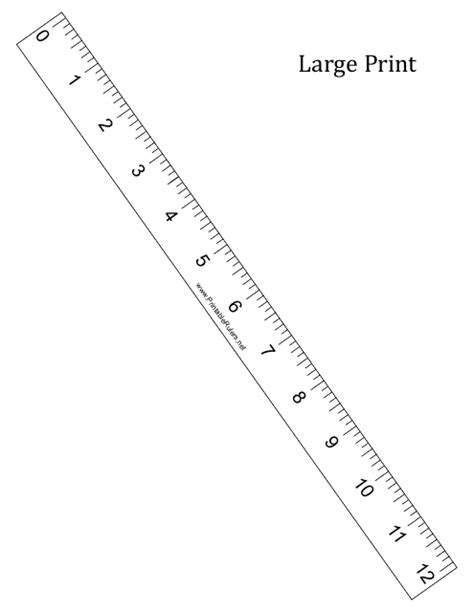 12 Inch Ruler Printable Actual Size