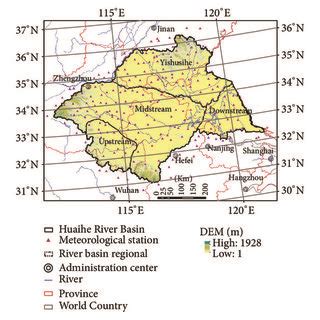 The 229 national meteorological stations in the Huai River Basin ...