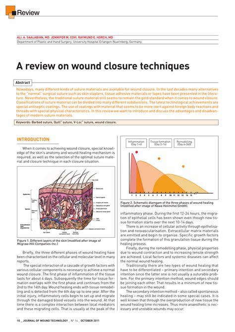 (PDF) A review on wound closure techniques