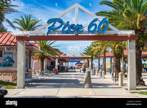 Entrance to Pier 60 at Clearwater Beach - Clearwater, Florida, USA ...