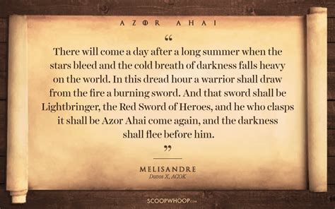 Have You Heard The Legend Of Azor Ahai, The Promised Hero Who Will Save ...