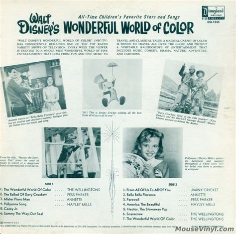 Walt Disney's Wonderful World of Color by Disneyland Records ...