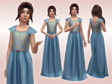 sifixcc Margaery Dress (Child Version) | Sims 4 dresses, Sims 4 toddler ...