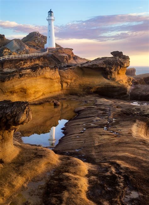 Reflections of Sky and Light - Castle Point Lighthouse by ...