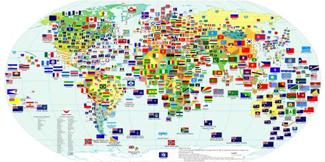 Flags of the World with Country Names (Countries and some ...