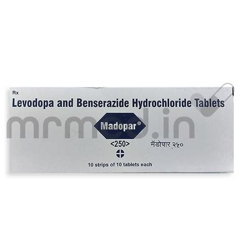 Buy Madopar 250mg Tablet Online: Uses, Price, Dosage, Instructions ...