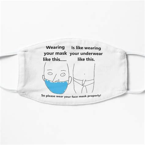 "Wear your mask properly meme" Mask for Sale by DannyAndCo | Redbubble