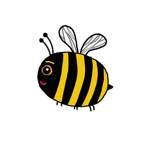 How to Draw a Bee - Step by Step Easy Drawing Guides - Drawing Howtos