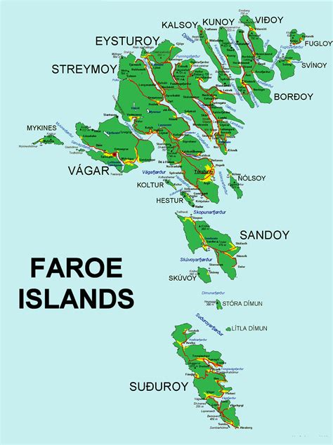 Faroe Islands Map - Faroe Islands • mappery