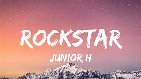 Junior H - ROCKSTAR (Letra/Lyrics) - YouTube