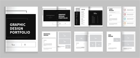 Graphic Design Portfolio Template, A4 Graphic Designer Portfolio ...